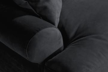 Andrew Loveseat Sammet - Svart/Krom - Möbler - Fåtölj & stolar - Fåtölj - Sammetsfåtölj