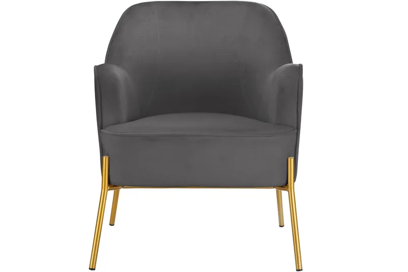 Attapulgus Loungefåtölj - Grå - Möbler - Fåtölj & stolar - Fåtölj - Sammetsfåtölj