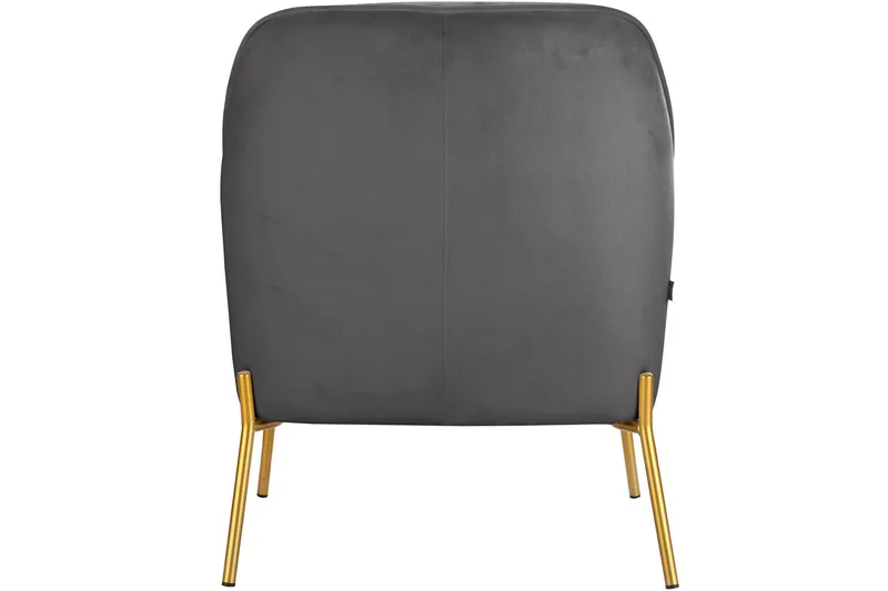 Attapulgus Loungefåtölj - Grå - Möbler - Fåtölj & stolar - Fåtölj - Sammetsfåtölj