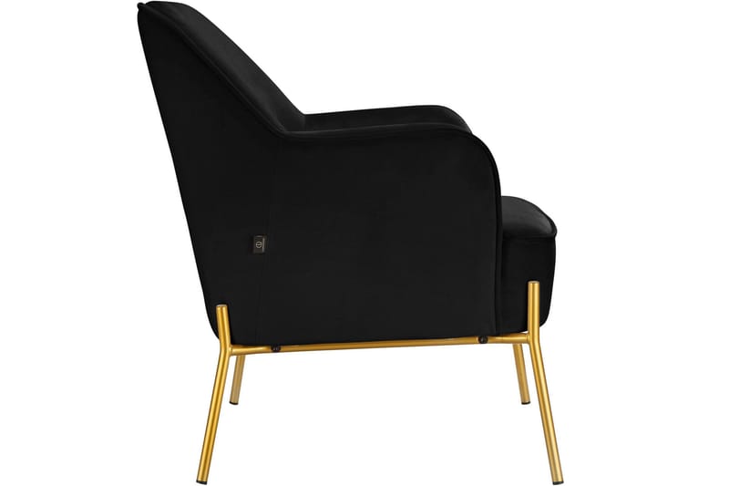 Attapulgus Loungefåtölj - Svart - Möbler - Fåtölj & stolar - Fåtölj - Sammetsfåtölj