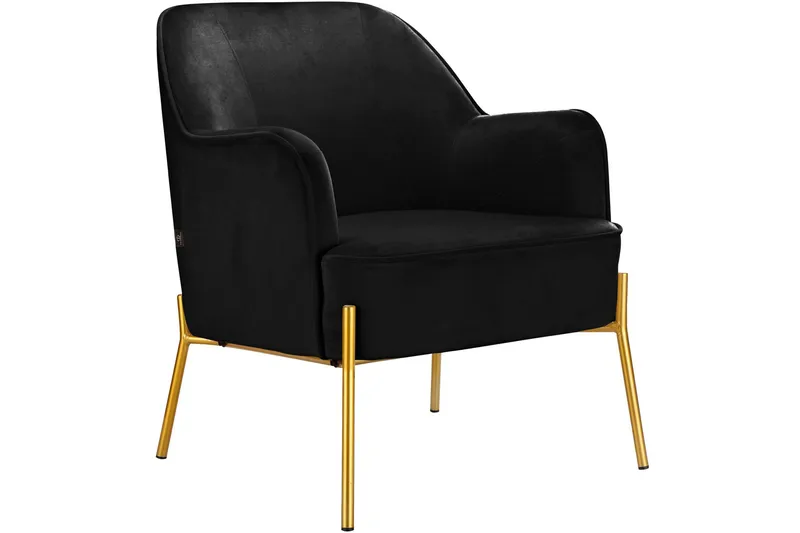 Attapulgus Loungefåtölj - Svart - Möbler - Fåtölj & stolar - Fåtölj - Sammetsfåtölj