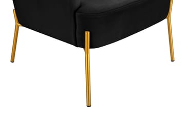 Attapulgus Loungefåtölj - Svart - Möbler - Fåtölj & stolar - Fåtölj - Sammetsfåtölj