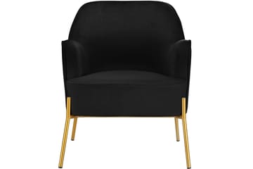 Attapulgus Loungefåtölj - Svart - Möbler - Fåtölj & stolar - Fåtölj - Sammetsfåtölj