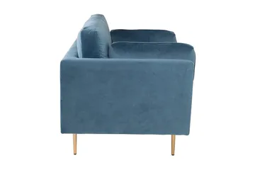 Boom Sammetssfåtölj - Blå - Möbler - Fåtölj & stolar - Fåtölj