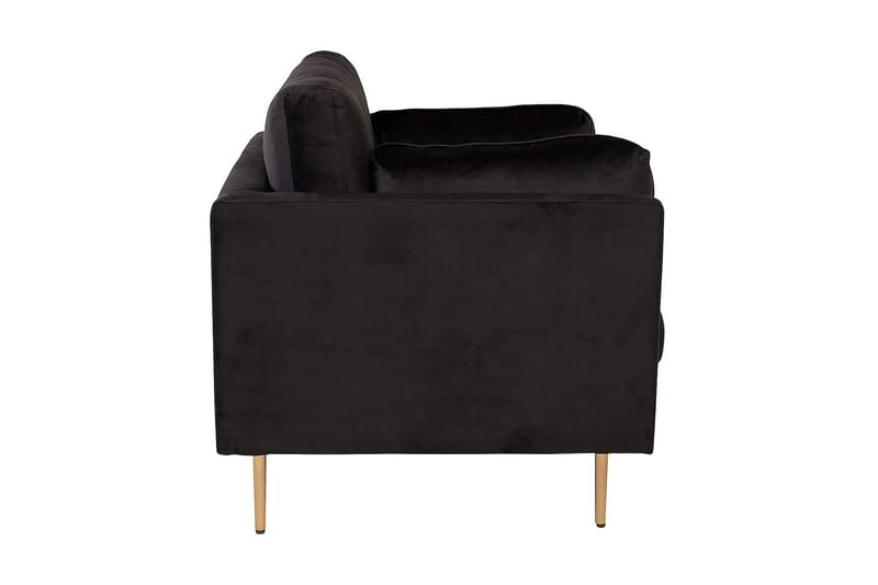 Boom Sammetssfåtölj - Svart - Möbler - Fåtölj & stolar - Fåtölj