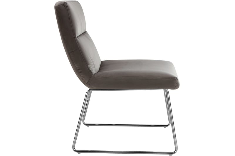 Castlegar Loungefåtölj - Grå - Möbler - Fåtölj & stolar - Fåtölj - Sammetsfåtölj