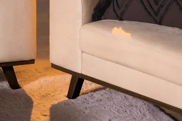 Copenhagen Fåtölj i Sammet - Beige - Möbler - Fåtölj & stolar - Fåtölj - Sammetsfåtölj
