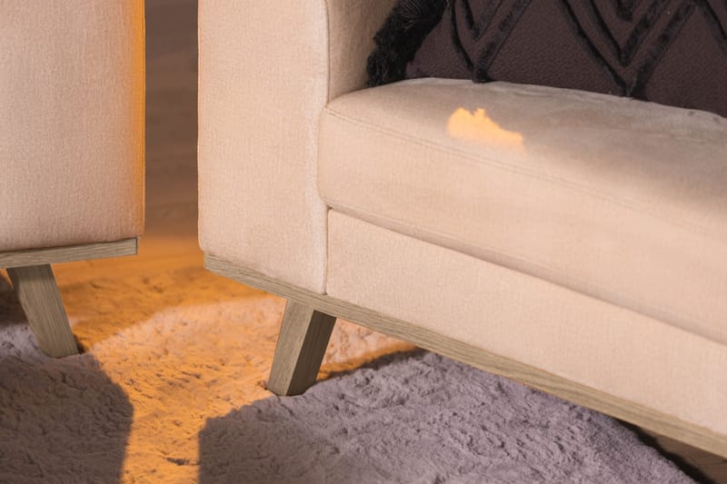 Copenhagen Fåtölj Sammet - Beige - Möbler - Fåtölj & stolar - Fåtölj - Sammetsfåtölj