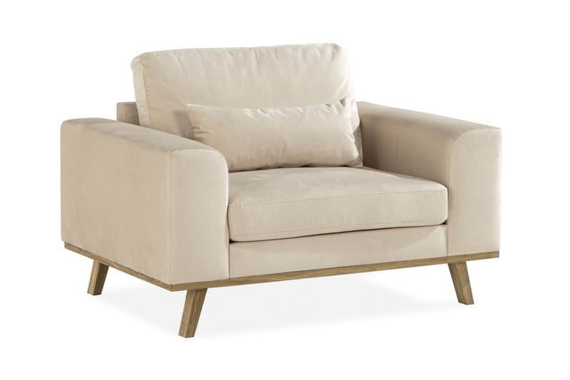 Copenhagen Fåtölj Sammet - Beige - Möbler - Fåtölj & stolar - Fåtölj - Sammetsfåtölj