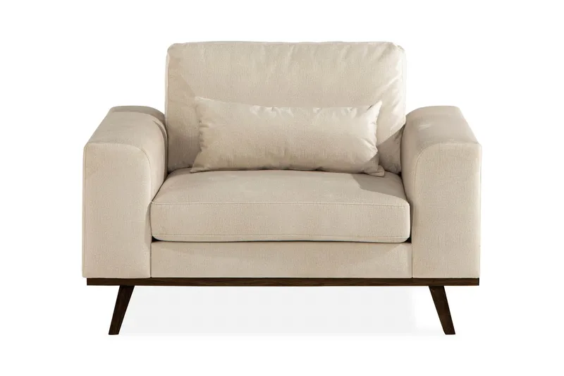 Copenhagen Fåtölj Sammet - Beige - Möbler - Fåtölj & stolar - Fåtölj - Sammetsfåtölj