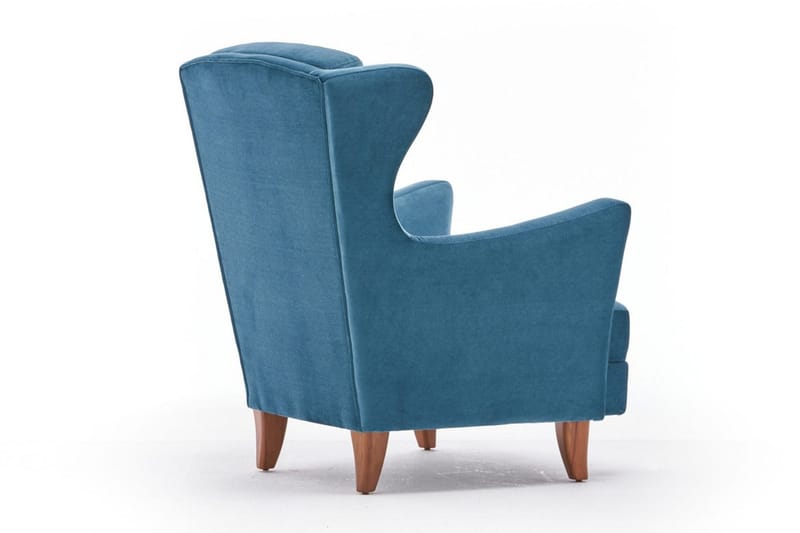 Edgara Fåtölj - Sammet/Turkos/Natur - Möbler - Fåtölj & stolar - Fåtölj - Sammetsfåtölj