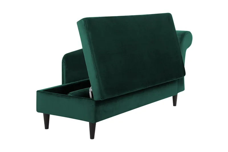 Espie Schäslong Höger Sammet - Grön - Möbler - Fåtölj & stolar - Fåtölj - Sammetsfåtölj