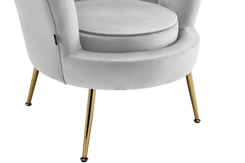 Fållinge Loungefåtölj - Grå - Möbler - Fåtölj & stolar - Fåtölj - Sammetsfåtölj