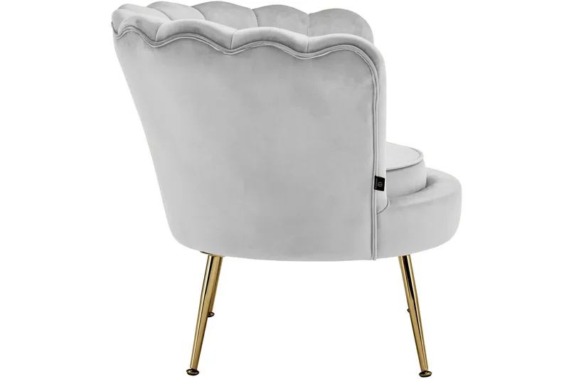 Fållinge Loungefåtölj - Grå - Möbler - Fåtölj & stolar - Fåtölj - Sammetsfåtölj