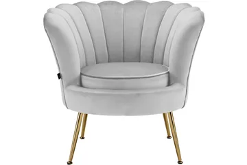 Fållinge Loungefåtölj - Grå - Möbler - Fåtölj & stolar - Fåtölj - Sammetsfåtölj