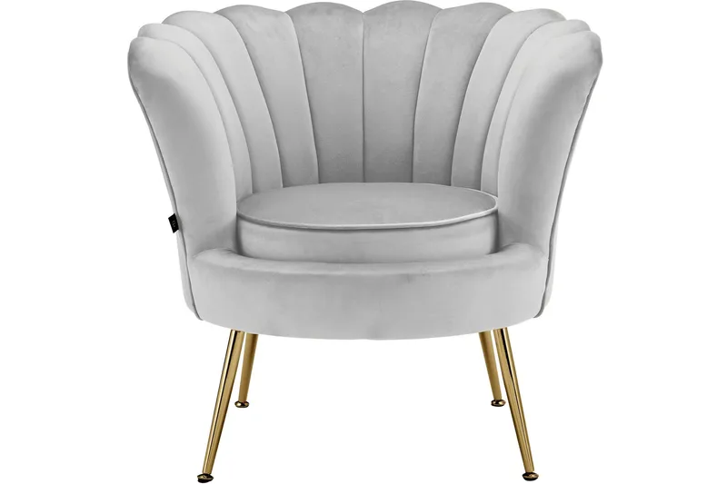 Fållinge Loungefåtölj - Grå - Möbler - Fåtölj & stolar - Fåtölj - Sammetsfåtölj