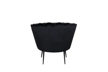 Fåtölj Calais - Svart - Möbler - Fåtölj & stolar - Fåtölj - Sammetsfåtölj