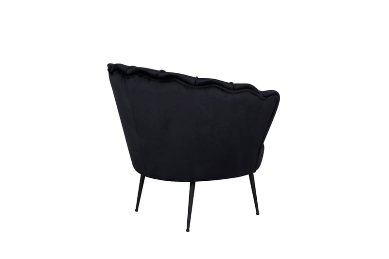 Fåtölj Calais - Svart - Möbler - Fåtölj & stolar - Fåtölj - Sammetsfåtölj