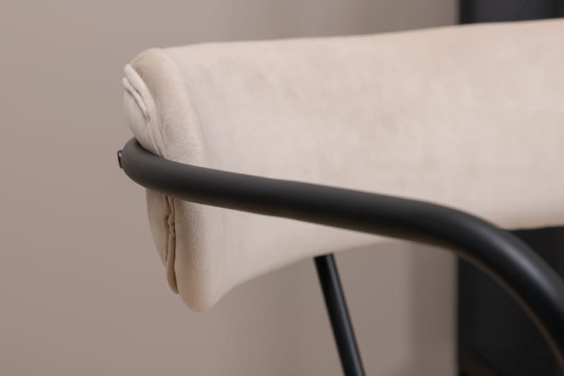 Fåtölj Duffy - Beige - Möbler - Fåtölj & stolar - Fåtölj - Sammetsfåtölj