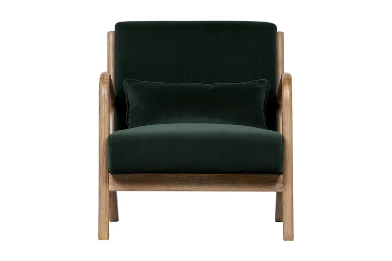 Highly Sammetsfåtölj - Grön - Möbler - Fåtölj & stolar - Fåtölj - Sammetsfåtölj