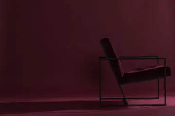 Indy Sammetsfåtölj - Röd/Svart - Möbler - Fåtölj & stolar - Fåtölj - Sammetsfåtölj