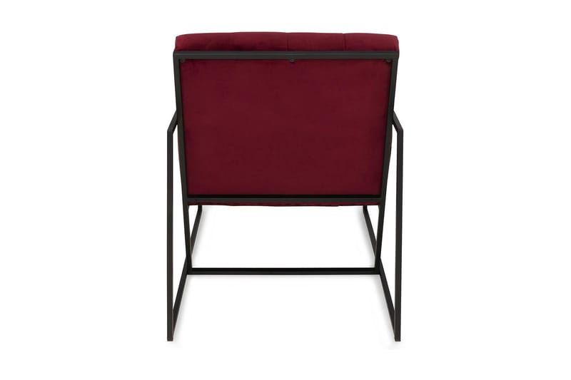 Indy Sammetsfåtölj - Röd/Svart - Möbler - Fåtölj & stolar - Fåtölj - Sammetsfåtölj