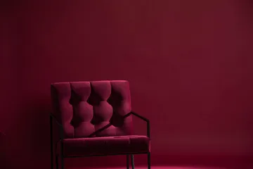 Indy Sammetsfåtölj - Röd/Svart - Möbler - Fåtölj & stolar - Fåtölj - Sammetsfåtölj