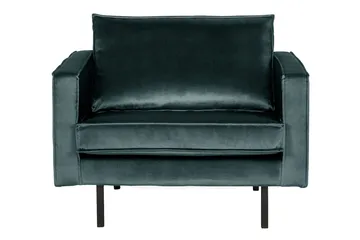 Lissbon Fåtölj Sammet - Blågrön - Möbler - Fåtölj & stolar - Fåtölj