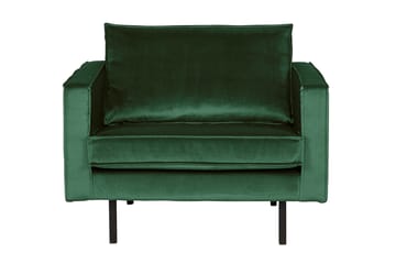 Lissbon Sammetsfåtölj - Grön - Möbler - Fåtölj & stolar - Fåtölj - Sammetsfåtölj