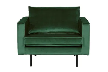 Lissbon Sammetsfåtölj - Grön - Möbler - Fåtölj & stolar - Fåtölj - Sammetsfåtölj