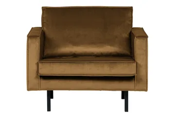 Lissbon Sammetsfåtölj - Honungsgul - Möbler - Fåtölj & stolar - Fåtölj - Sammetsfåtölj