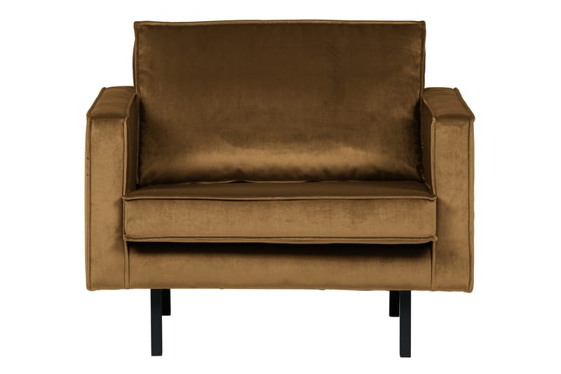 Lissbon Sammetsfåtölj - Honungsgul - Möbler - Fåtölj & stolar - Fåtölj - Sammetsfåtölj