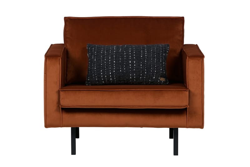 Lissbon Sammetsfåtölj - Rost - Möbler - Fåtölj & stolar - Fåtölj - Sammetsfåtölj