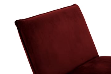 Loungefåtölj Cirino Sammet - Röd - Möbler - Fåtölj & stolar - Fåtölj - Sammetsfåtölj