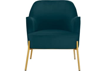 Loungefåtölj Ramlane - Grön - Möbler - Fåtölj & stolar - Fåtölj - Sammetsfåtölj