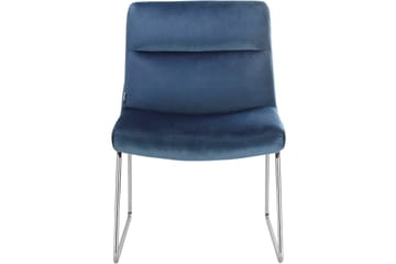 Loungefåtölj Sentauni - Blå - Möbler - Fåtölj & stolar - Fåtölj - Sammetsfåtölj