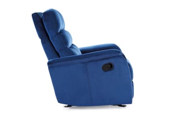 Reclinerfåtölj Zabrze Ställbar - Sammet/Marinblå - Möbler - Fåtölj & stolar - Fåtölj - Sammetsfåtölj