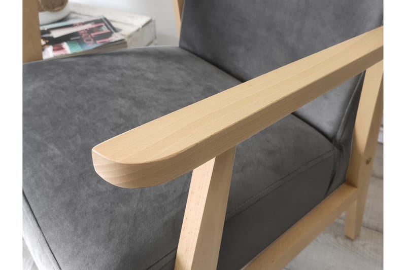 Retro Fåtölj - Sammet/Grön - Möbler - Fåtölj & stolar - Fåtölj