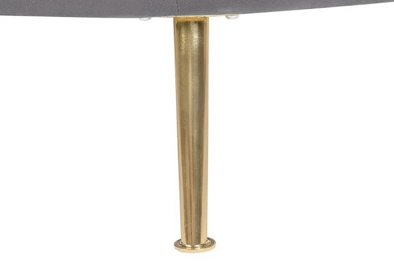 Rickli Fåtölj Sammet - Grå - Möbler - Fåtölj & stolar - Fåtölj - Sammetsfåtölj