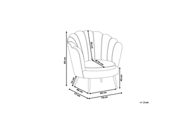 Sarannell Sammetsfåtölj - Gul - Möbler - Fåtölj & stolar - Fåtölj - Sammetsfåtölj
