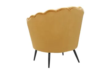 Sarannell Sammetsfåtölj - Gul - Möbler - Fåtölj & stolar - Fåtölj