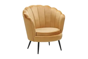 Sarannell Sammetsfåtölj - Gul - Möbler - Fåtölj & stolar - Fåtölj - Sammetsfåtölj