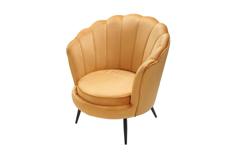 Sarannell Sammetsfåtölj - Gul - Möbler - Fåtölj & stolar - Fåtölj - Sammetsfåtölj
