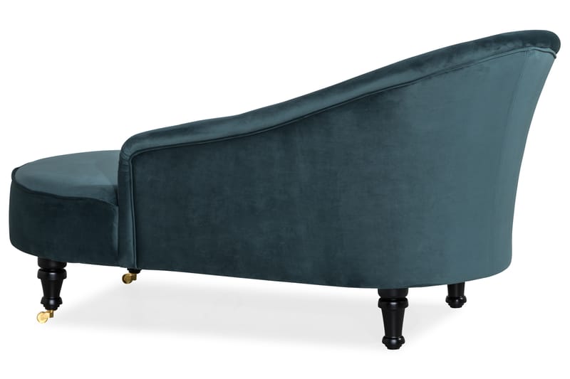 Schäslong Thunia Classic Sammet - Blågrön - Möbler - Fåtölj & stolar - Fåtölj - Sammetsfåtölj
