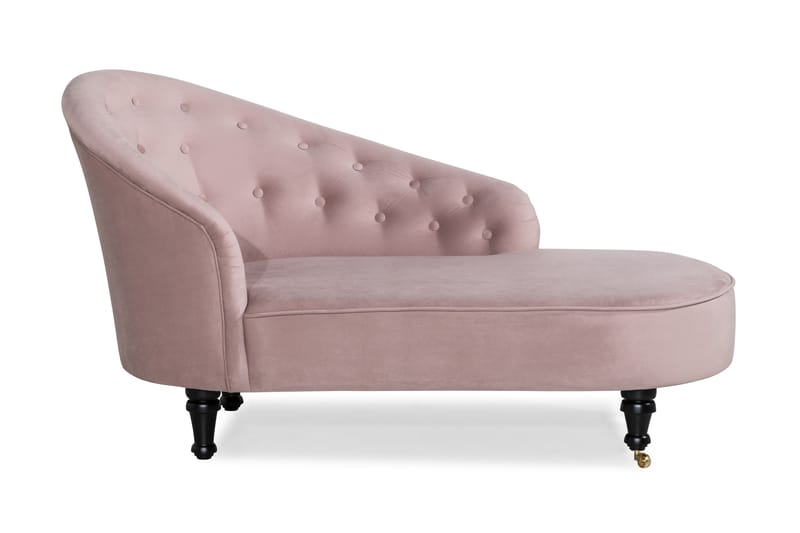 Schäslong Thunia Classic Sammet - Ljusrosa - Möbler - Fåtölj & stolar - Fåtölj - Sammetsfåtölj