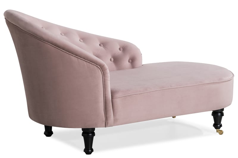 Schäslong Thunia Classic Sammet - Ljusrosa - Möbler - Fåtölj & stolar - Fåtölj - Sammetsfåtölj