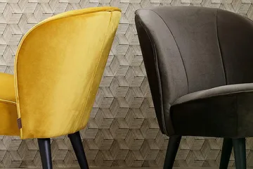 Serra Fåtölj - Ockra - Möbler - Fåtölj & stolar - Fåtölj - Sammetsfåtölj