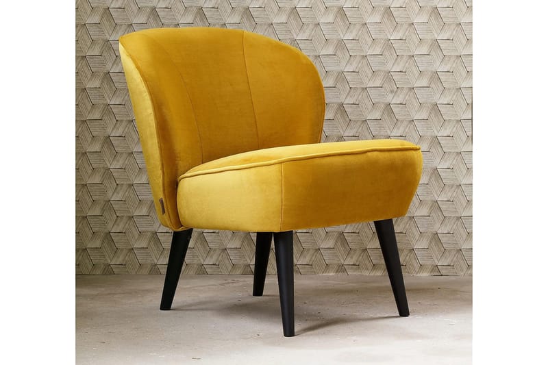 Serra Fåtölj - Ockra - Möbler - Fåtölj & stolar - Fåtölj - Sammetsfåtölj