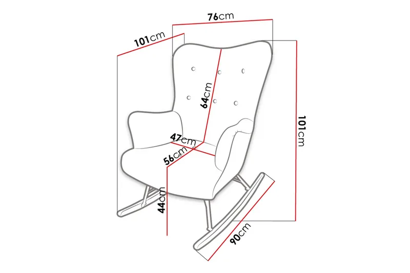Skandynawski Fåtölj - Sammet/Grön - Möbler - Fåtölj & stolar - Fåtölj - Sammetsfåtölj