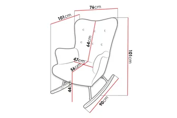 Skandynawski Fåtölj - Sammet/Gul - Möbler - Fåtölj & stolar - Fåtölj - Sammetsfåtölj